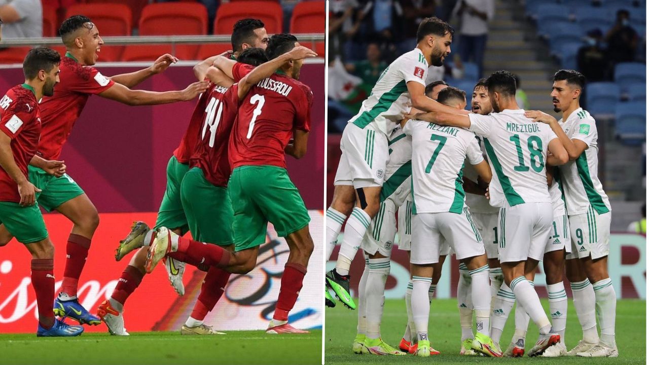 الجزائر تهزم المغرب وتتأهل إلى المربع الذهبي