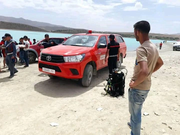 انتشال جثة العشريني الذي غرق في بحيرة بإملشيل