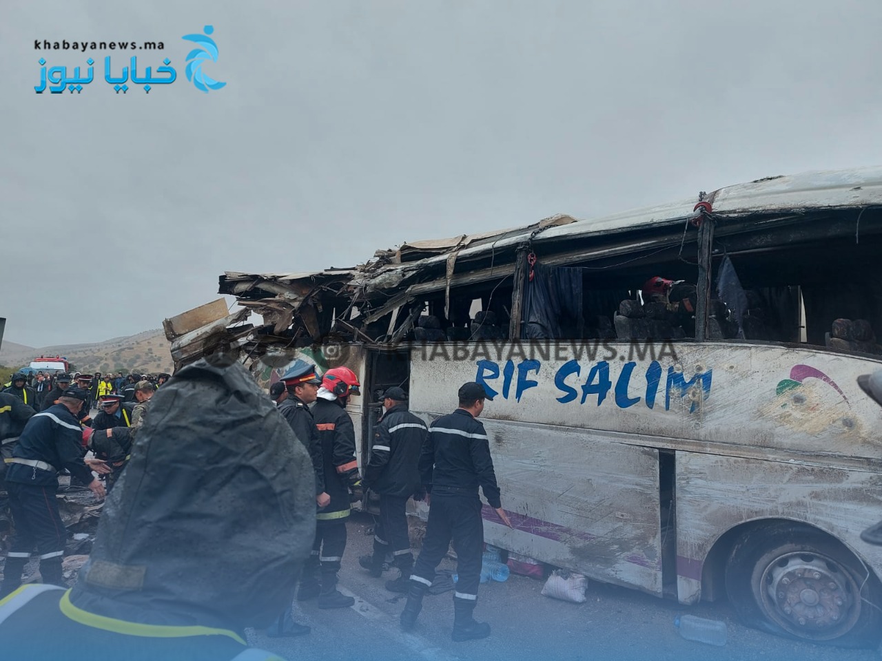 قتلى وجرحى في انقلاب حافلة لنقل المسافرين بتازة