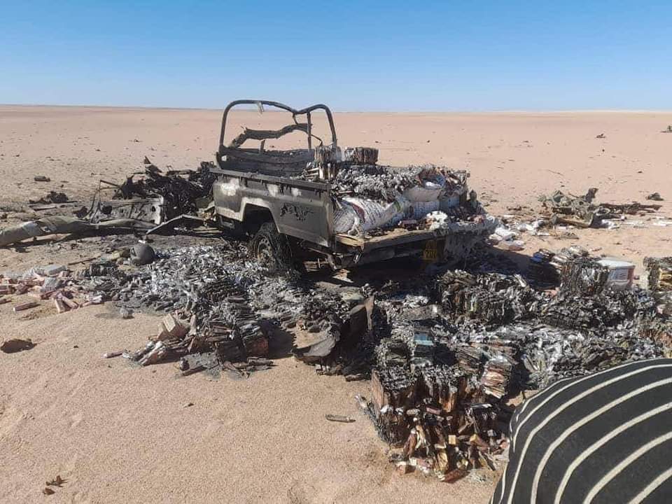 طائرة بدون طيار مغربية تصطاد سيارة رباعية الدفع تابعة للجبهة الانفصالية قرب الجدار الرملي العازل