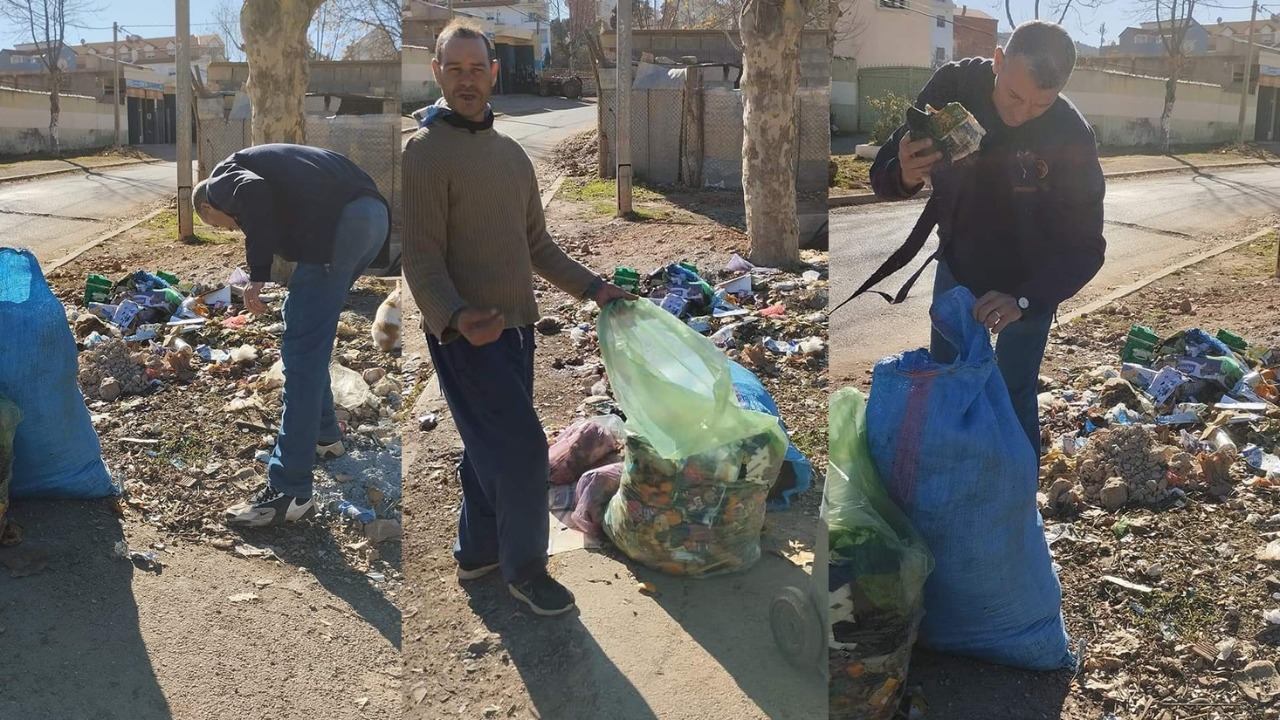ساكنة إيموزار تستجيب لنداء لخصم وتنخرط في حملة جمع الأزبال وتنظيف شوارع المدينة
