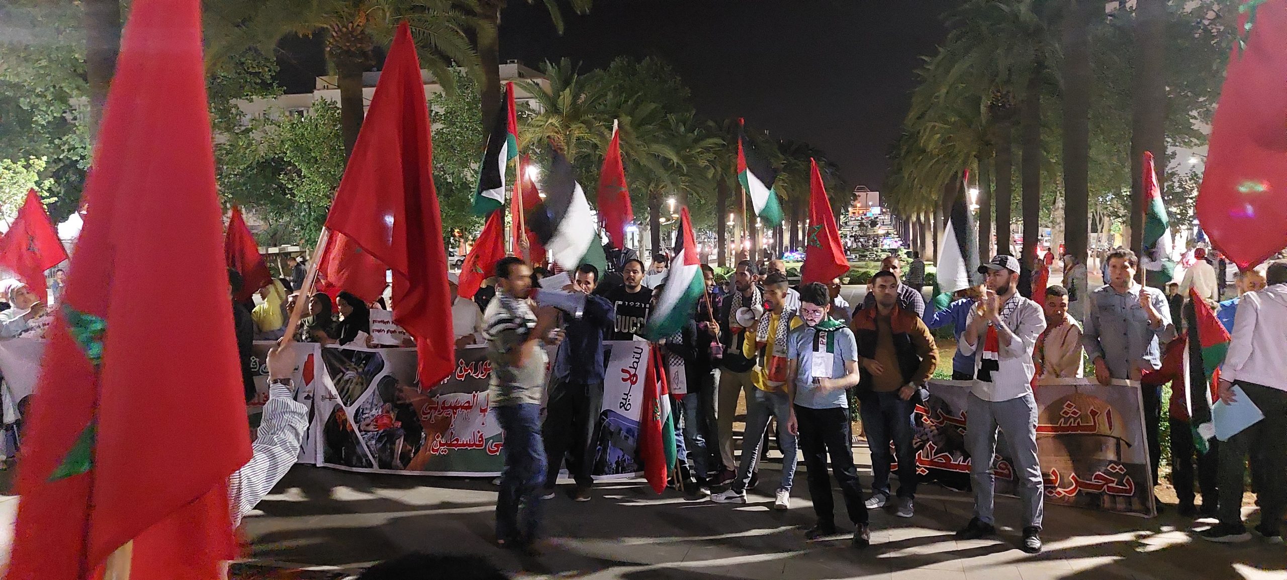 وقفة تضامنية مع الشعب الفلسطيني بفاس