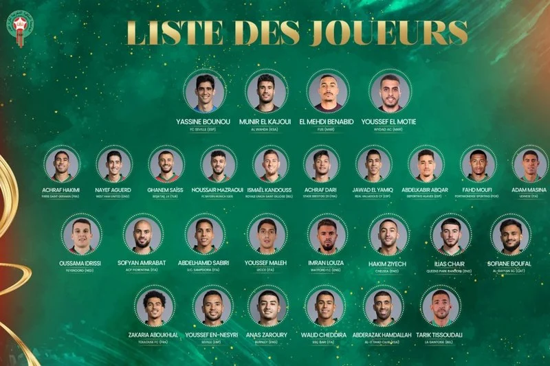 الركراكي يكشف عن قائمة المنتخب الوطني لمبارتي الرأس الأخضر وجنوب إفريقيا
