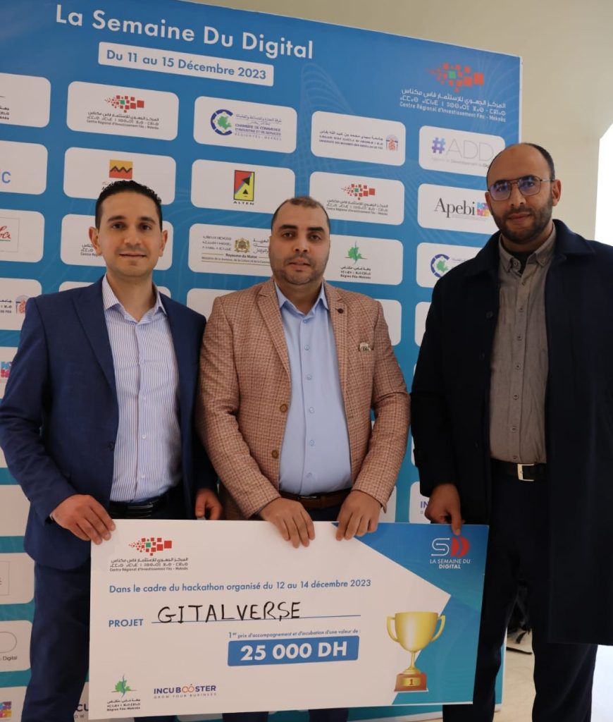 مشروع “جيتال فرس” GITALVERSE يفوز بالجائزة الأولى للأسبوع الرقمي بجهة فاس مكناس