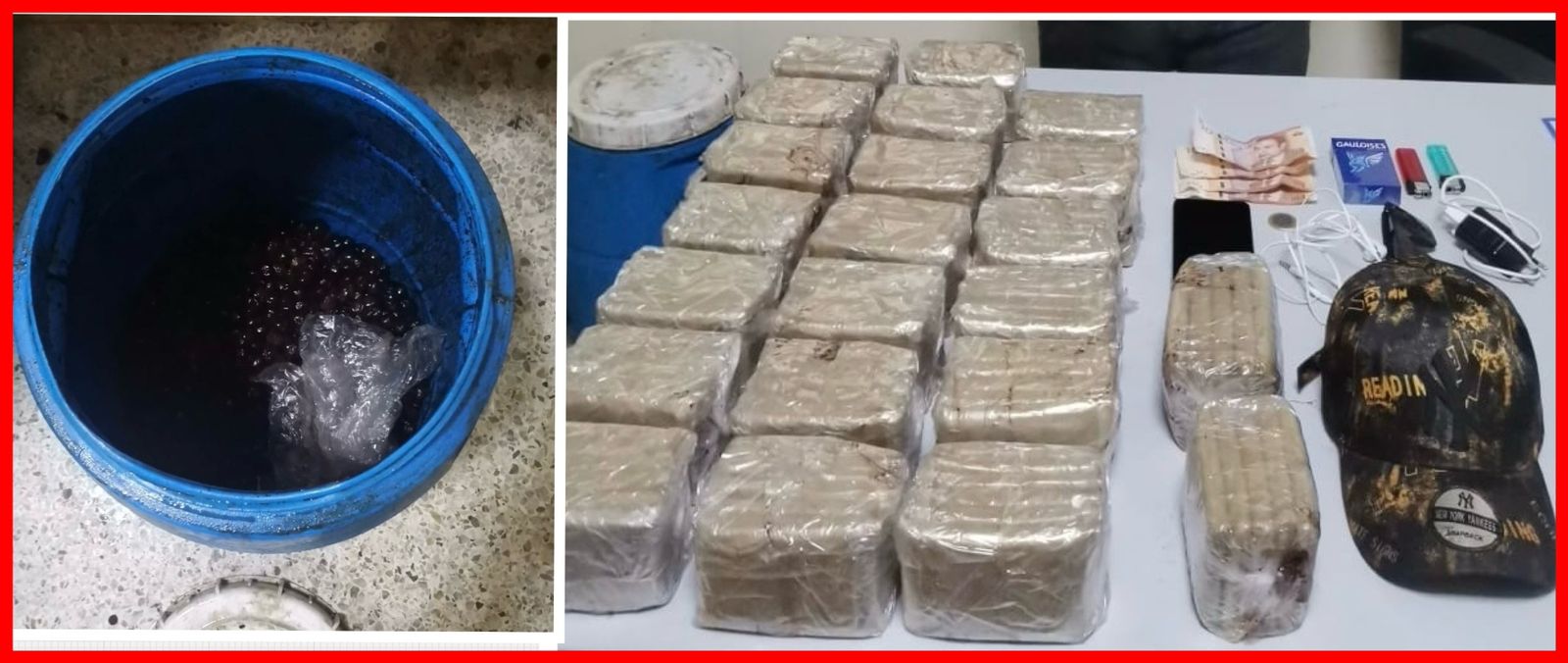 توقيف عشريني بمحطة بوجولد وبحوزته 10 كلغ من مخدر الشيرا 