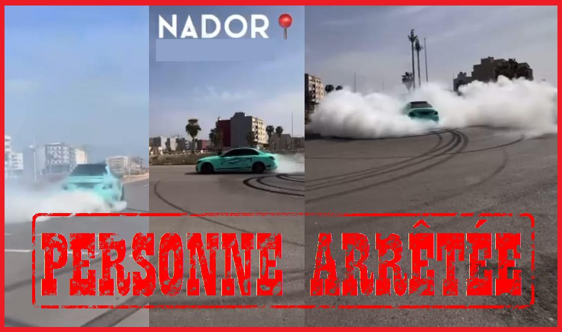توقيف شخص بالناظور ظهر في شريط فيديو  يقوم بحركات استعراضية بسيارته