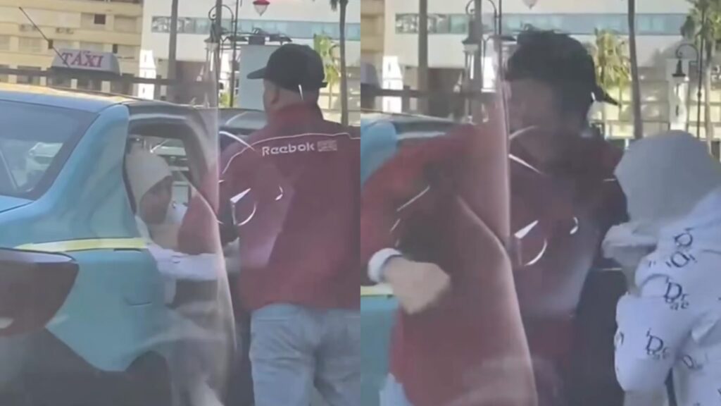 ظهر في مقطع فيديو يعنف زبونة بسبب درهم..الأمن يوقف سائق سيارة أجرة بطنجة