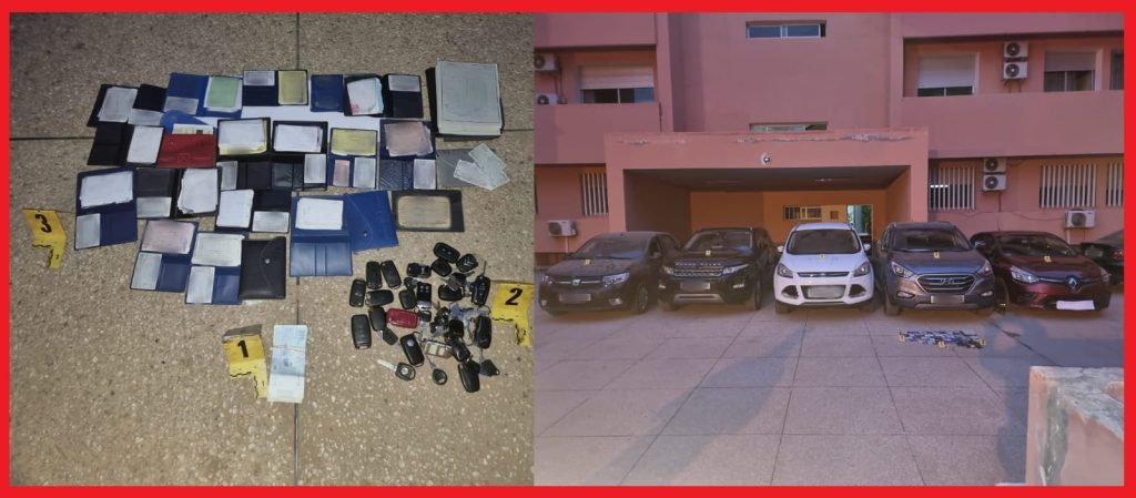 أمن بني ملال يضع حدا لنشاط شبكة متخصصة في تزوير خصائص السيارات ويحجز 9 سيارات