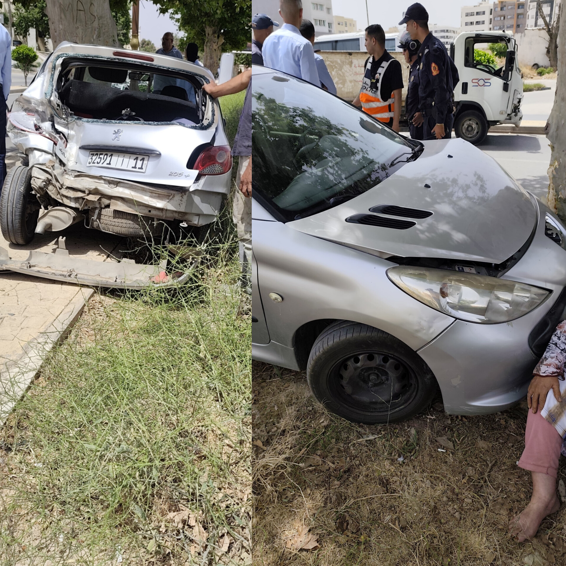 إصابات في حادثة سير خطيرة بين شاحنة لجمع النفايات وسيارة خفيفة بفاس
